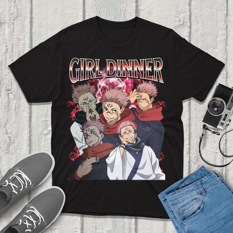 Jjk Anime Merchandise - Koszulka Sukuna Jujutsu-Kaisen Streetwear Najwyższej jakości