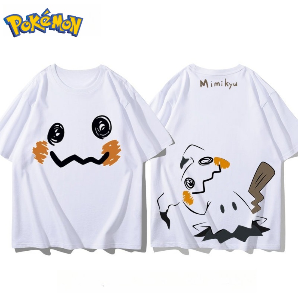 Anime Merchandise Store In Japan - Koszulka Pokémon Mimikyu z nadrukiem z