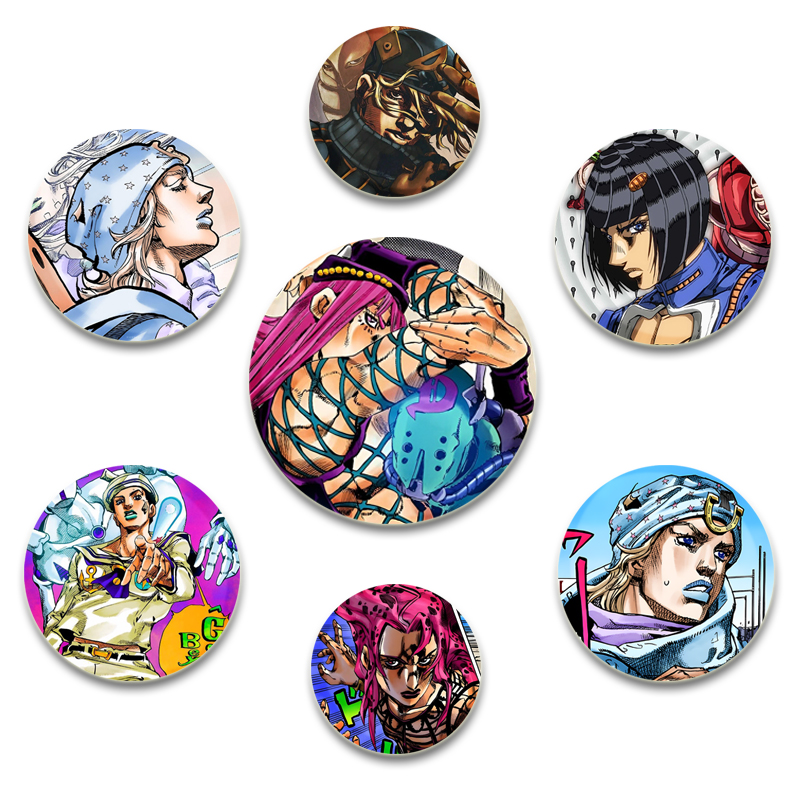 Jjk Anime Merchandise - 32/44/58mm JoJo Bizarre Adventure Anime Szpilki