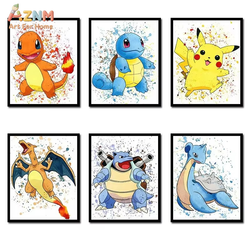 Anime Merchandise Posters - 1 szt., Anime Pokemon Obraz na