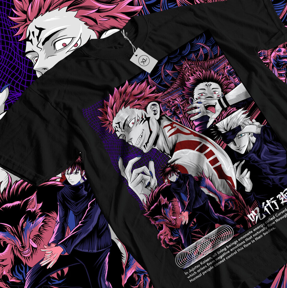 Ryomen Sukuna T-Shirt Jujustu  – Jjk Anime Merchandise recenzja i cena