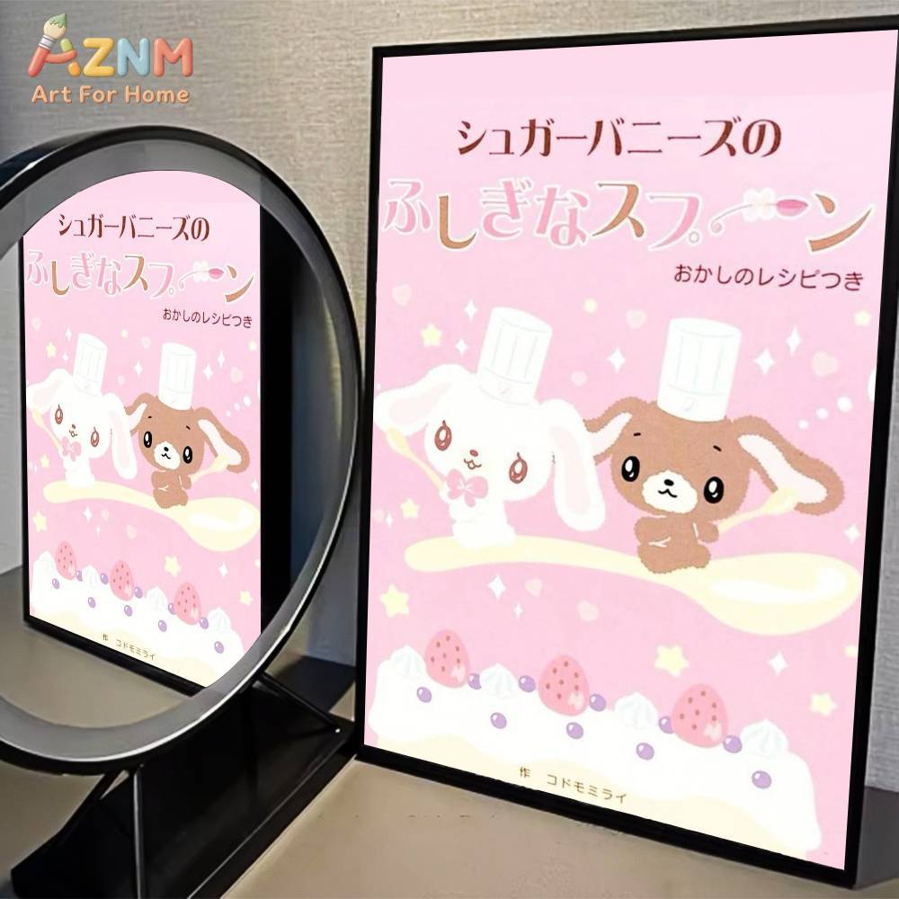 1 szt. AZMN Sugarbunnies Anime – Anime Merchandise Posters recenzja i cena